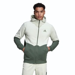 Adidas Felpa Cappuccio Zip Intera Uomo Ragazzo Sportiva Ginnastica Cotone