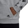 Adidas Felpa Cappuccio Uomo Ragazzo Sportiva Ginnastica Cotone