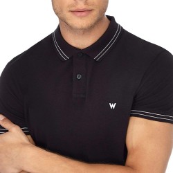 Wrangler Polo Maglia Tre Bottoni Uomo Ragazzo Cotone Mezza Manica corta