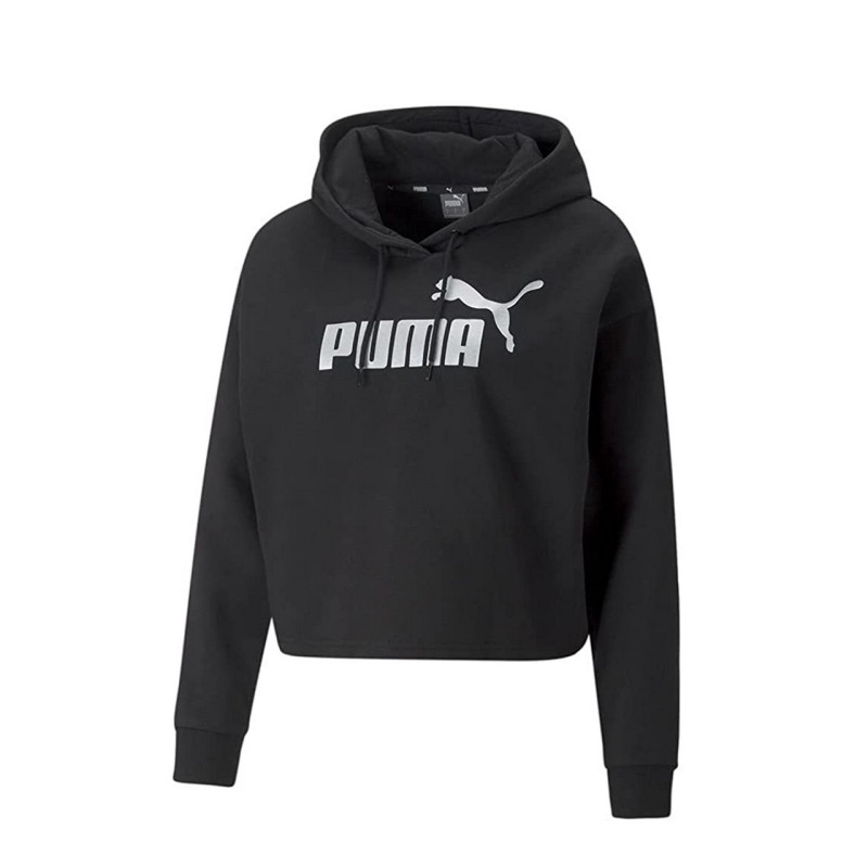 Puma Felpa Donna Ragazza Sportiva Ginnastica Cappuccio Cotone