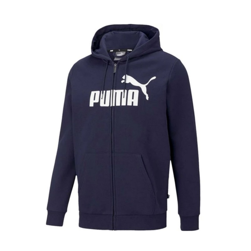 Puma Felpa Zip Intera Uomo Ragazzo Sportiva Ginnastica Cappuccio Cotone