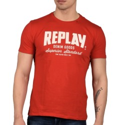 Replay T-Shirt Uomo Ragazzo Mezza Manica Corta Maglia Girocollo