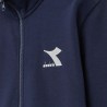 Diadora Sweat Core Felpa Zip Intera Uomo Cotone Sportiva Ginnastica Ragazzo