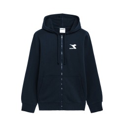 Diadora Hoodie Core Felpa Cappuccio Zip Intera Uomo Sportiva Cotone Ginnastica