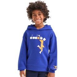 Diadora Hoodie Sweat Twister Felpa Cappuccio Bimbo Ragazzo Sportiva Ginnastica Cotone