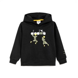 Diadora Hoodie Sweat Twister Felpa Cappuccio Bimbo Ragazzo Sportiva Ginnastica Cotone