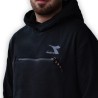 Diadora Hoodie Sweat Drift Felpa Cappuccio Uomo Sportiva Cotone Ginnastica