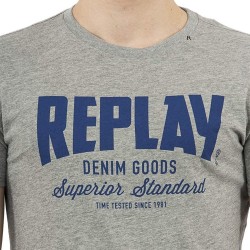 Replay T-Shirt Uomo Ragazzo Mezza Manica Corta Maglia Girocollo