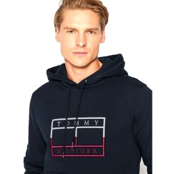 Tommy Hilfiger Felpa Cappuccio Uomo Ragazzo Cotone