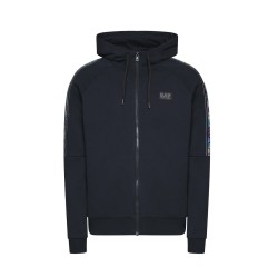 Empori Armani EA7 Felpa Zip Intera Cappuccio Uomo Ragazzo