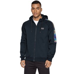 Empori Armani EA7 Felpa Zip Intera Cappuccio Uomo Ragazzo