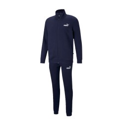 Puma Clean Sweat Suit Tuta Uomo Ragazzo Zip Intera Felpata Ginnastica Sportiva Running Corsa Cotone