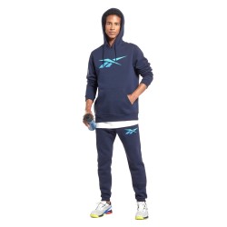 Reebok Felpa Cappuccio Uomo Ragazzo Sportiva Cotone Ginnastica Running