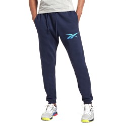 Reebok Pantalone Tuta Felpa Uomo Ragazzo Sportiva Cotone Ginnastica Running Corsa