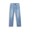 LEVI'S 501 Original Light Indigo Worn In Uomo Ragazzo Pantalone Denim