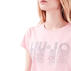 Lui-Jo T-Shirt Donna Ragazza Girocollo Mezza Manica Corta