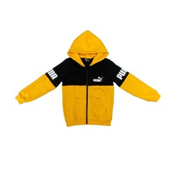 Puma Tuta Completa Bimbo Bambino Ragazzo Felpa Sportiva Ginnastica Cotone Zip Intera Cappuccio