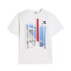 Diadora T-Shirt Uomo Ragazzo Maglia Mezza Manica Corta Sportiva Ginnastica Cotone