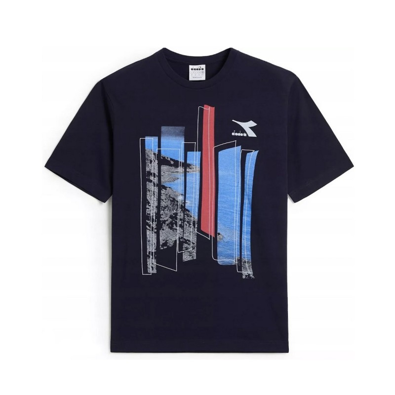 Diadora T-Shirt Uomo Ragazzo Maglia Mezza Manica Corta Sportiva Ginnastica Cotone