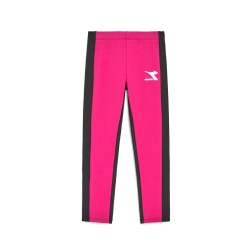 Diadora Leggings Bimba Ragazza Sportivo Ginnastica Pantalone Cotone Running Corsa