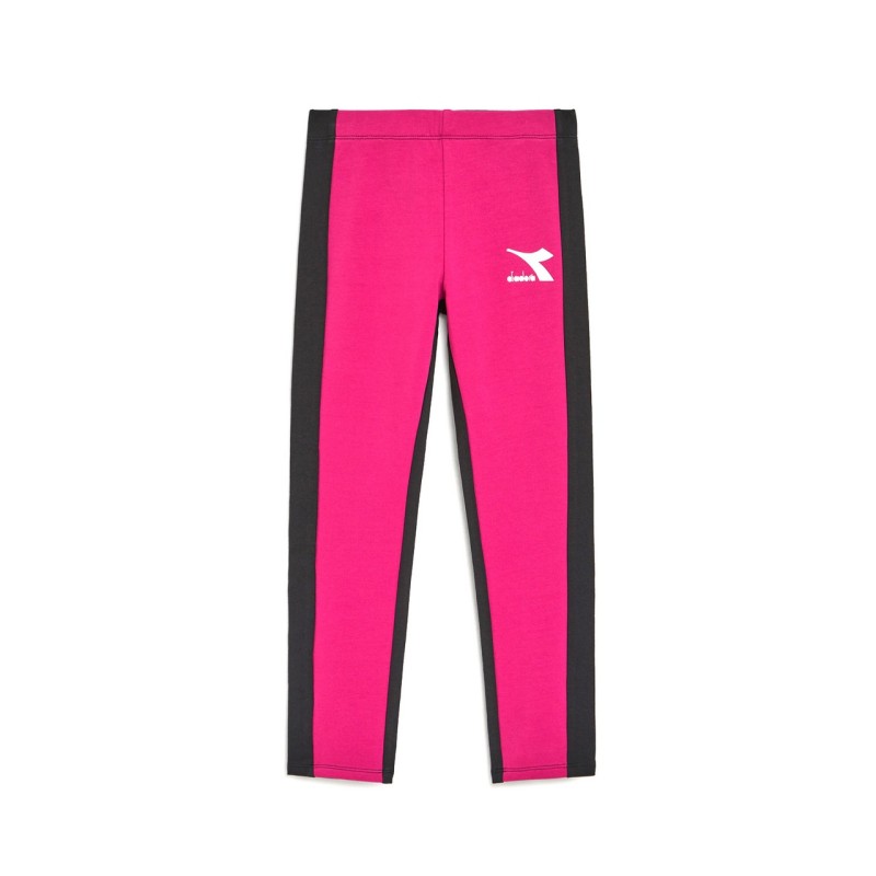 Diadora Leggings Bimba Ragazza Sportivo Ginnastica Pantalone Cotone Running Corsa