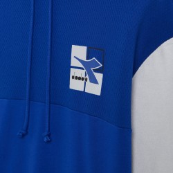 Diadora Felpa Cappuccio Garzata Uomo Ragazzo Sportivo Ginnastica Cotone Sweat Weave