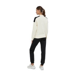 Diadora Tuta Completa Zip Intera Donna Ragazza Felpa Sportiva Ginnastica Cotone Palestra