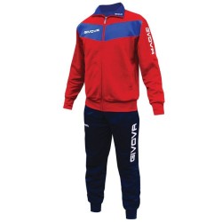 GIVOVA TUTA VISA SPORTIVA ALLENAMENTO RUNNING ZIP INTERA UOMO DONNA UNISEX PALESTRA ACETATA