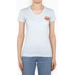 Guess t-shirt elasticizzata con logo aderente Donna Ragazza