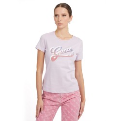 Guess T-Shirt Donna Ragazza Mezza Manica Corta Maglietta Girocollo Cotone Estate