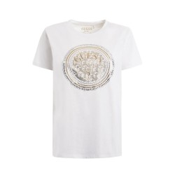 Guess T-Shirt Donna Ragazza Maglietta Girocollo Mezza Manica Corta