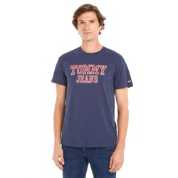 Tommy Jeans T-Shirt Uomo Ragazzo Mezza Manica Corta Cotone Maglietta Girocollo