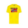 NORWAY T-Shirt Uomo Ragazzo Maglietta Mezza Manica Corta Cotone