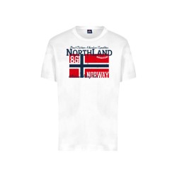 NORWAY T-Shirt Uomo Ragazzo Maglietta Mezza Manica Corta Cotone