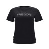 FREDDY T-Shirt Knitted Donna Ragazza Cotone Maglia Girocollo