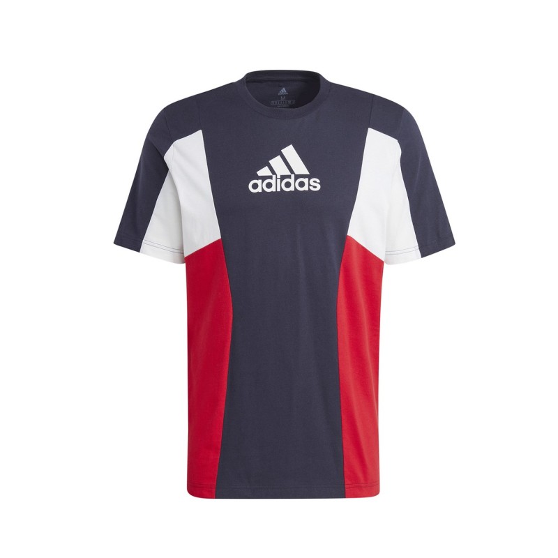 Adidas M ESS CB T-Shirt Uomo Ragazzo Mezza Manica Corta Maglia Girocollo