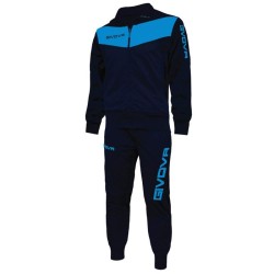 GIVOVA TUTA VISA SPORTIVA ALLENAMENTO RUNNING ZIP INTERA UOMO DONNA UNISEX PALESTRA ACETATA