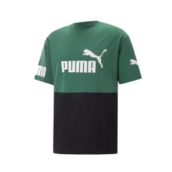 Puma Power Colorblack T-Shirt Uomo Ragazzo Mezza Manica Corta Cotone Girocollo