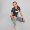 Puma Animalier T-Shirt Ragazza Donna Girocollo Maglietta Mezza Manica Corta Cotone