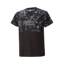 Puma T-Shirt Bambini Ragazzi Maglietta Girocollo Mezza Manica Corta Cotone