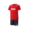 Puma Completino Mezza Manica Corta Giricollo Ragazzo Bimbo Bambino Cotone