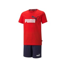 Puma Completino Mezza Manica Corta Giricollo Ragazzo Bimbo Bambino Cotone