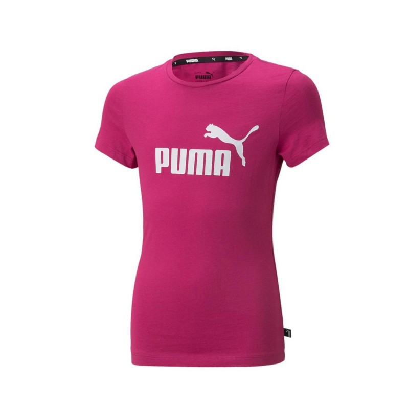 Puma T-shirt Maglia Bambina Ragazza Mezza Manica corta Sportiva Ginnastica Cotone