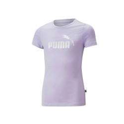 Puma T-Shirt Bambina Ragazza Maglietta Mezza Manica Corta Girocollo Cotone