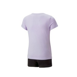 Puma Completino Bambina Ragazza Mezza Manica Corta Girocollo Pantaloncino Corto