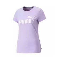 Puma Ess Logo T-Shirt Ragazza Donna Maglia Mezza Manica Corta