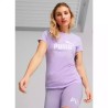 Puma Ess Logo T-Shirt Ragazza Donna Maglia Mezza Manica Corta