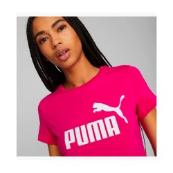 Puma Ess Logo T-Shirt Ragazza Donna Maglia Mezza Manica Corta