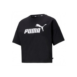 Puma T-Shirt Donna Ragazza Maglietta Girocollo Mezza Manica Corta Cotone