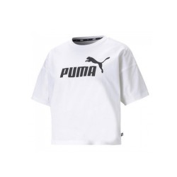 Puma T-Shirt Donna Ragazza Maglietta Girocollo Mezza Manica Corta Cotone